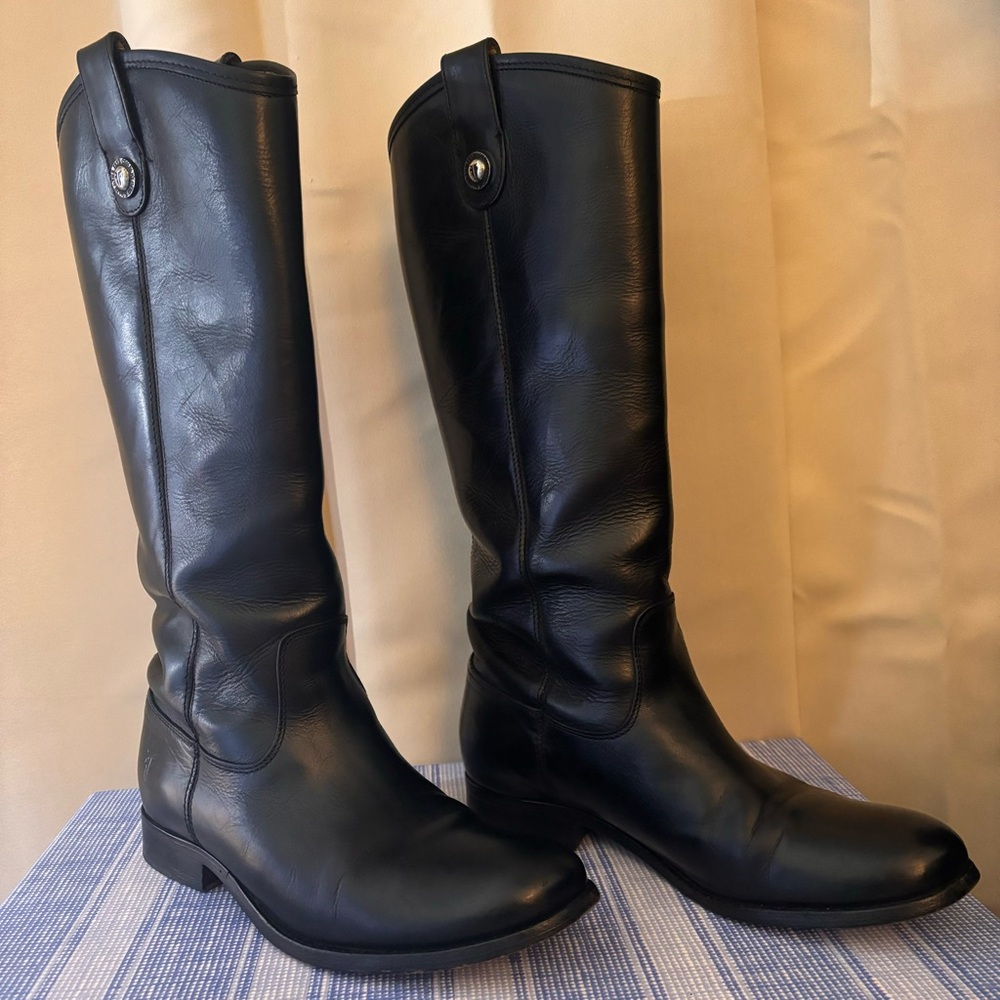 Frye Women’s black leather boots